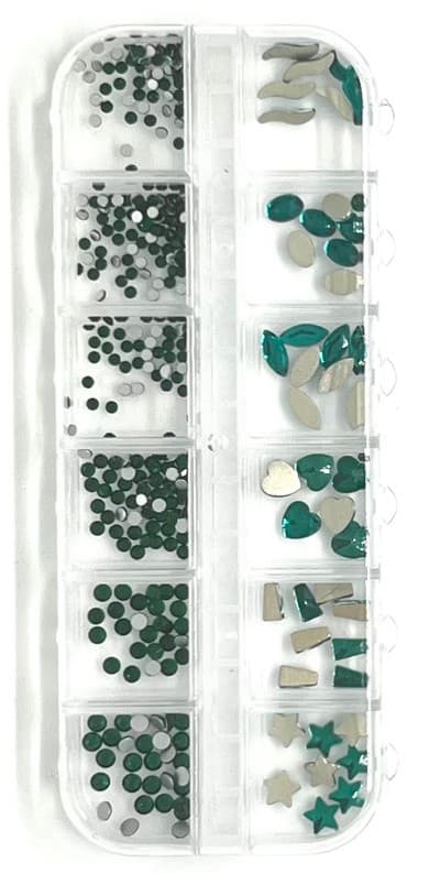 Caja de cristales surtidos