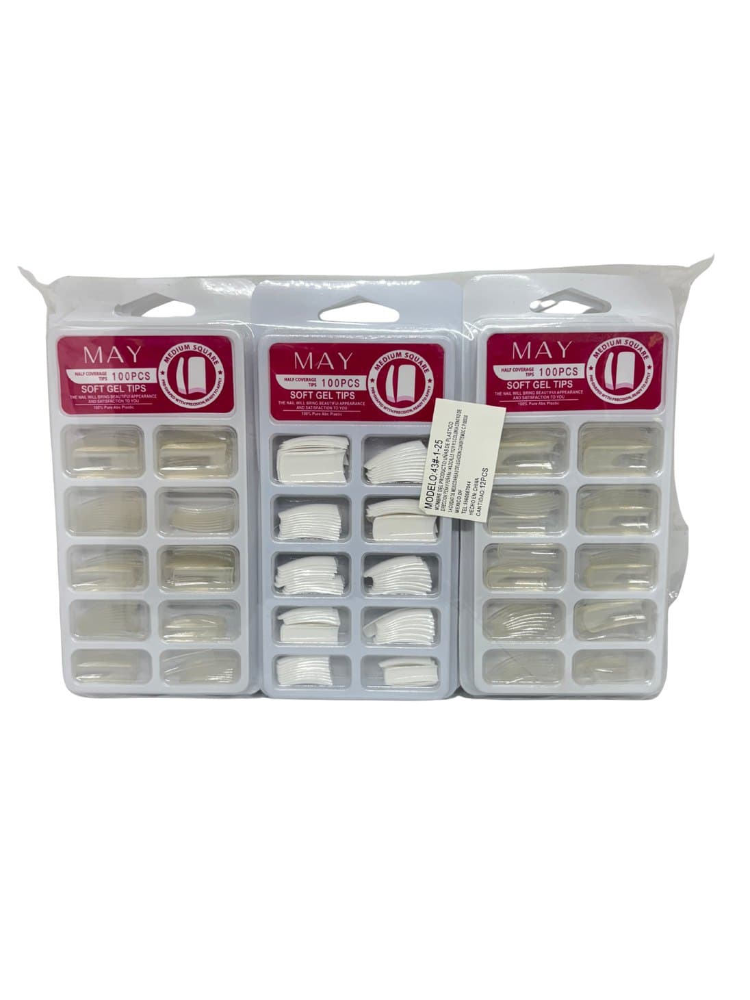 Charola tips cuadrados (12 piezas)