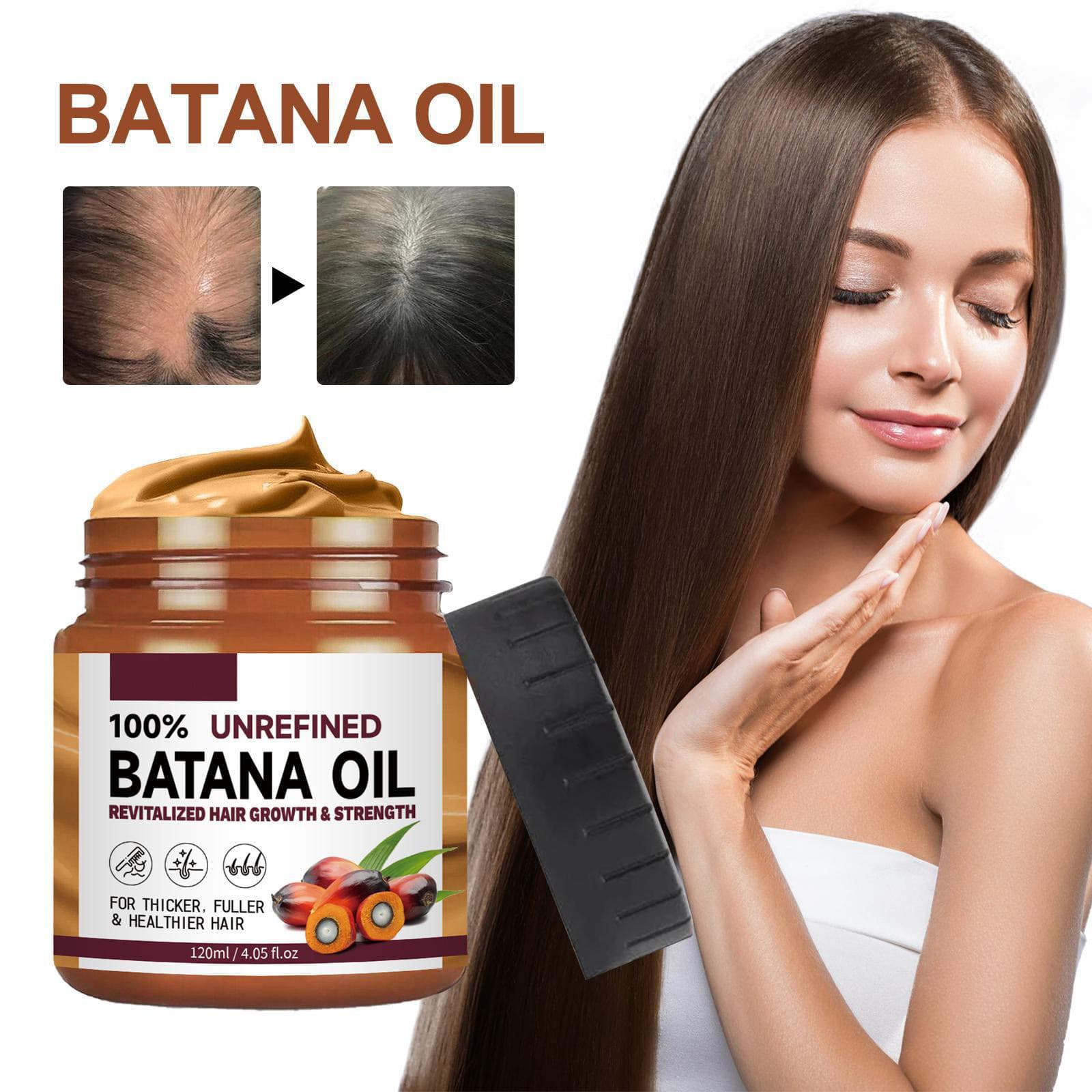 Batana Oil From Honduras – Get Fuller, Thicker, Healthier Hair – Great Gifts For Women Men Conditioner Haircare Silky – Hair Nutrition